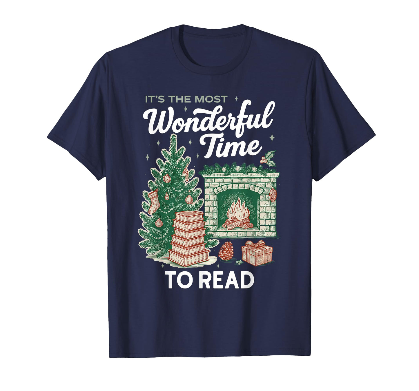 Christmas Read, Cozy Bookish Xmas Girl Reader Ugly Gift T-Shirt