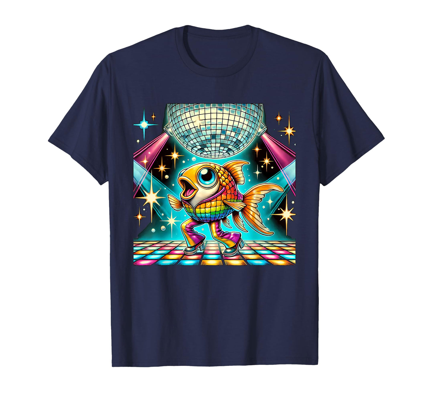 Aesthetic Fish Disco T-Shirt