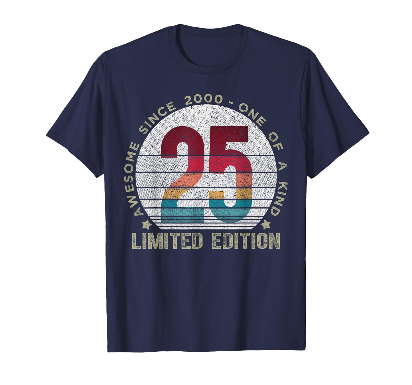 25 Year Old Gifts Vintage 2000 Limited Edition 25th Birthday T-Shirt