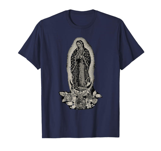 Vintage Retro Our Lady De Guadalupe Sant Mary For Christians T-Shirt