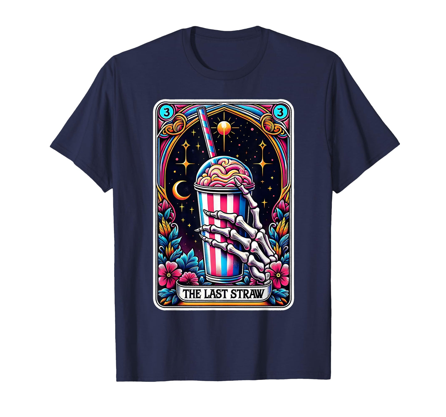 The Last Straw Funny Tarot Card T-Shirt