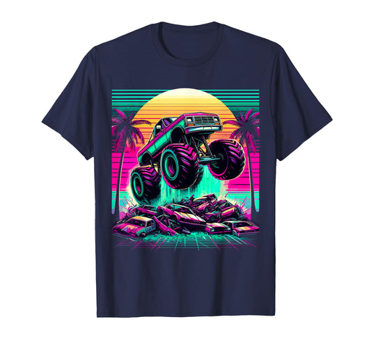 Monster Truck Retro T-Shirt