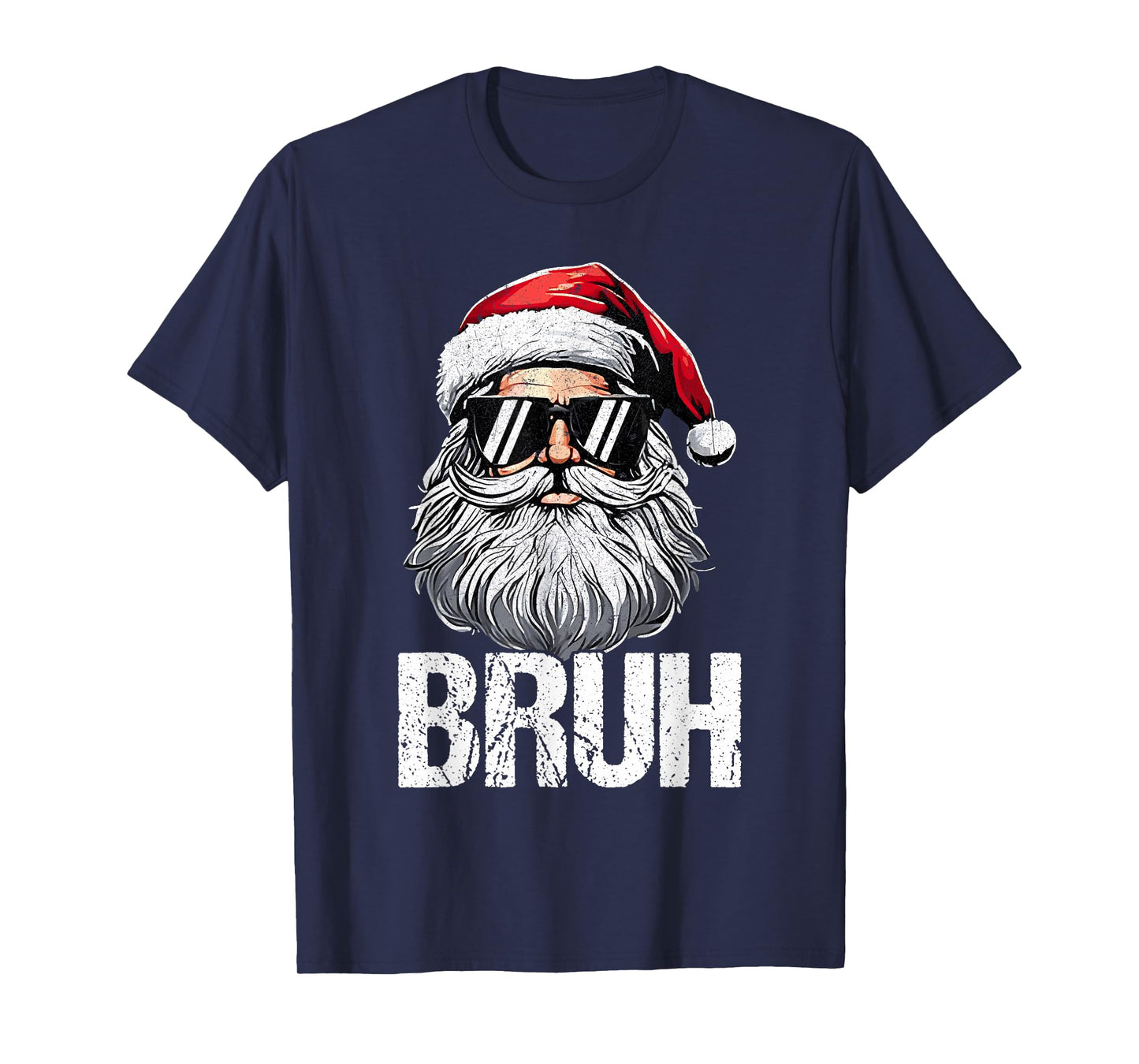 Bruh Santa Claus Christmas Funny Xmas for Mens Boys T-Shirt