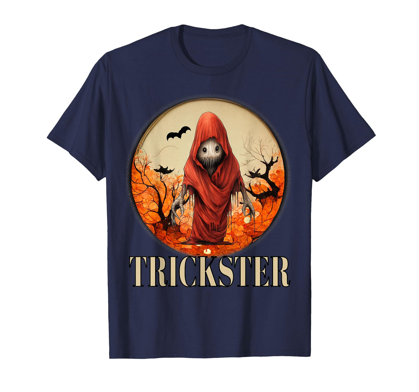 Scary Halloween Trickster Frightening Satire Spooky Ghoul T-Shirt