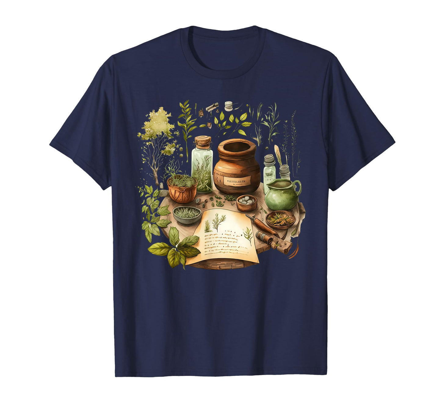 Vintage Herbalist Herb Herbology Naturopathic Nature Lover T-Shirt