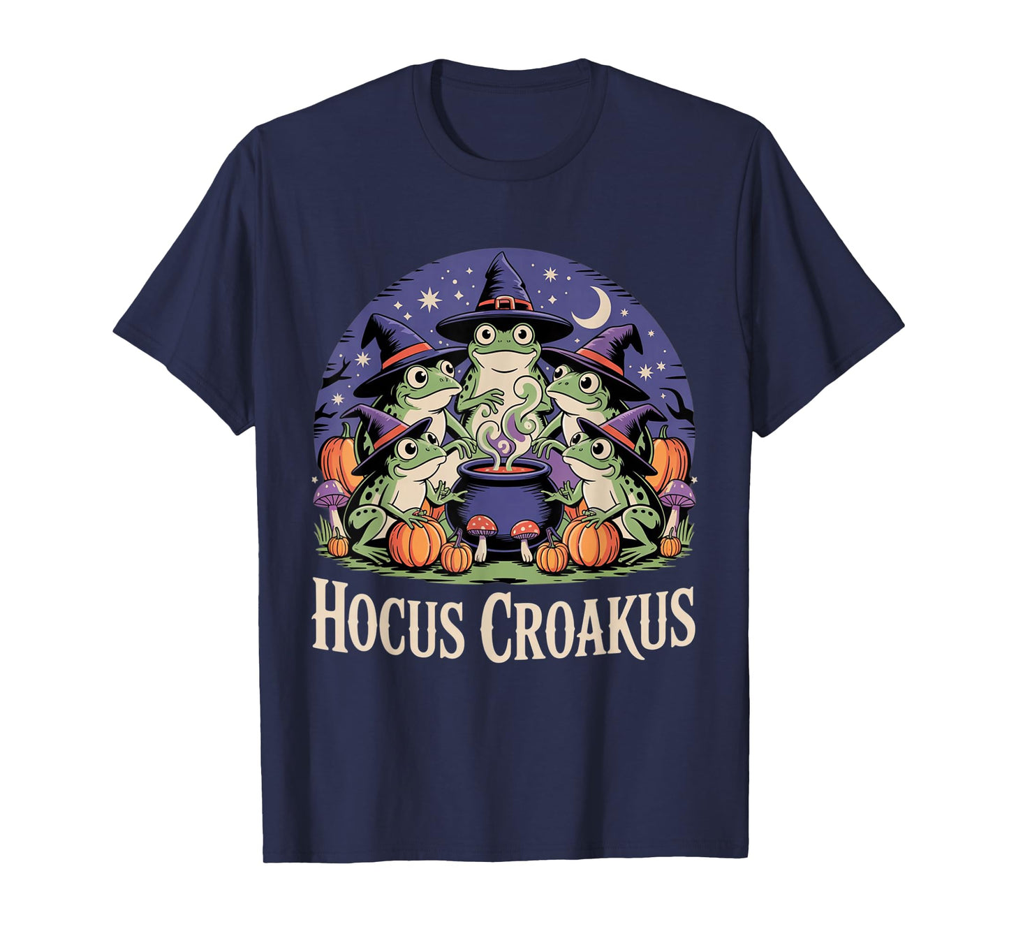 Hocus Croakus Frog Coven Funny Witch Halloween Spooky Season T-Shirt