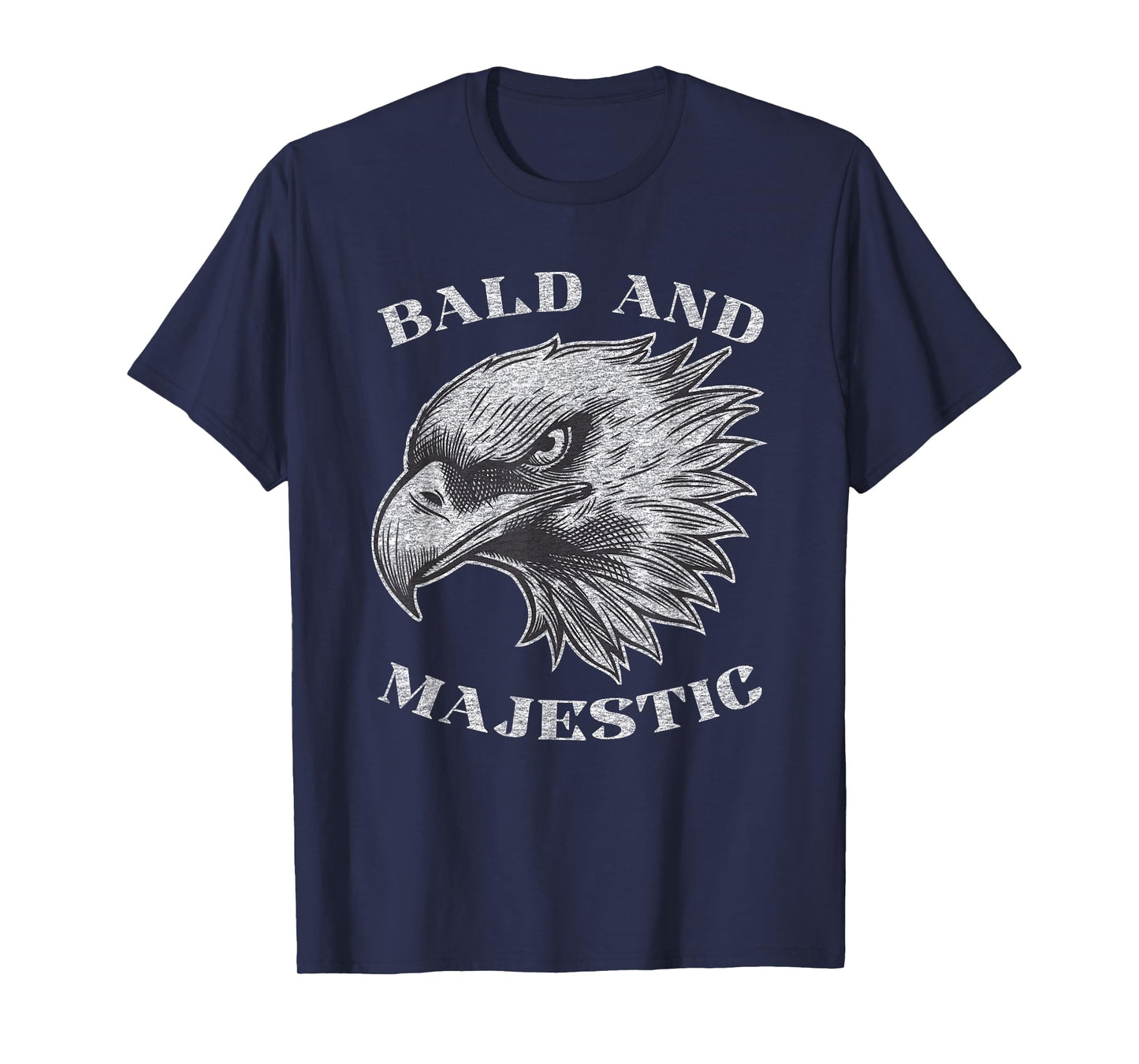 Funny Bald Guy Man Majestic Saying | Balding Humor Gag T-Shirt