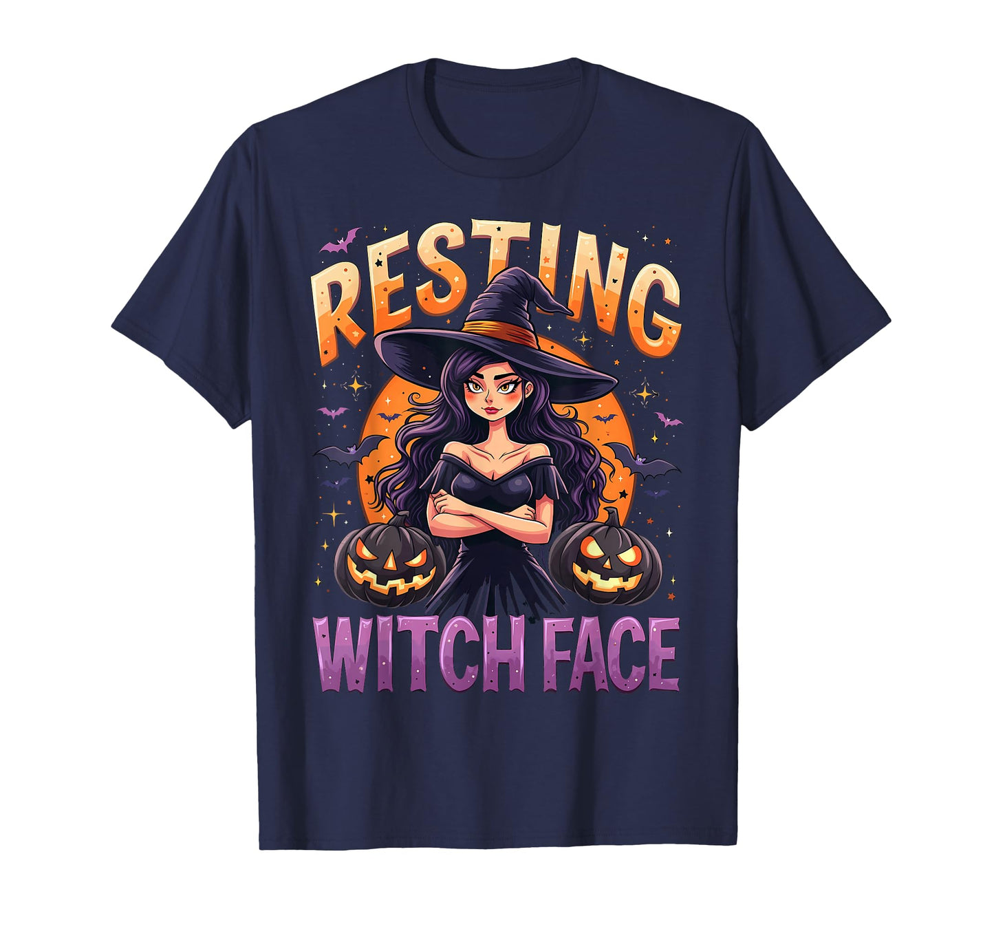 Resting Witch Face Funny Halloween Witch Spooky T-Shirt