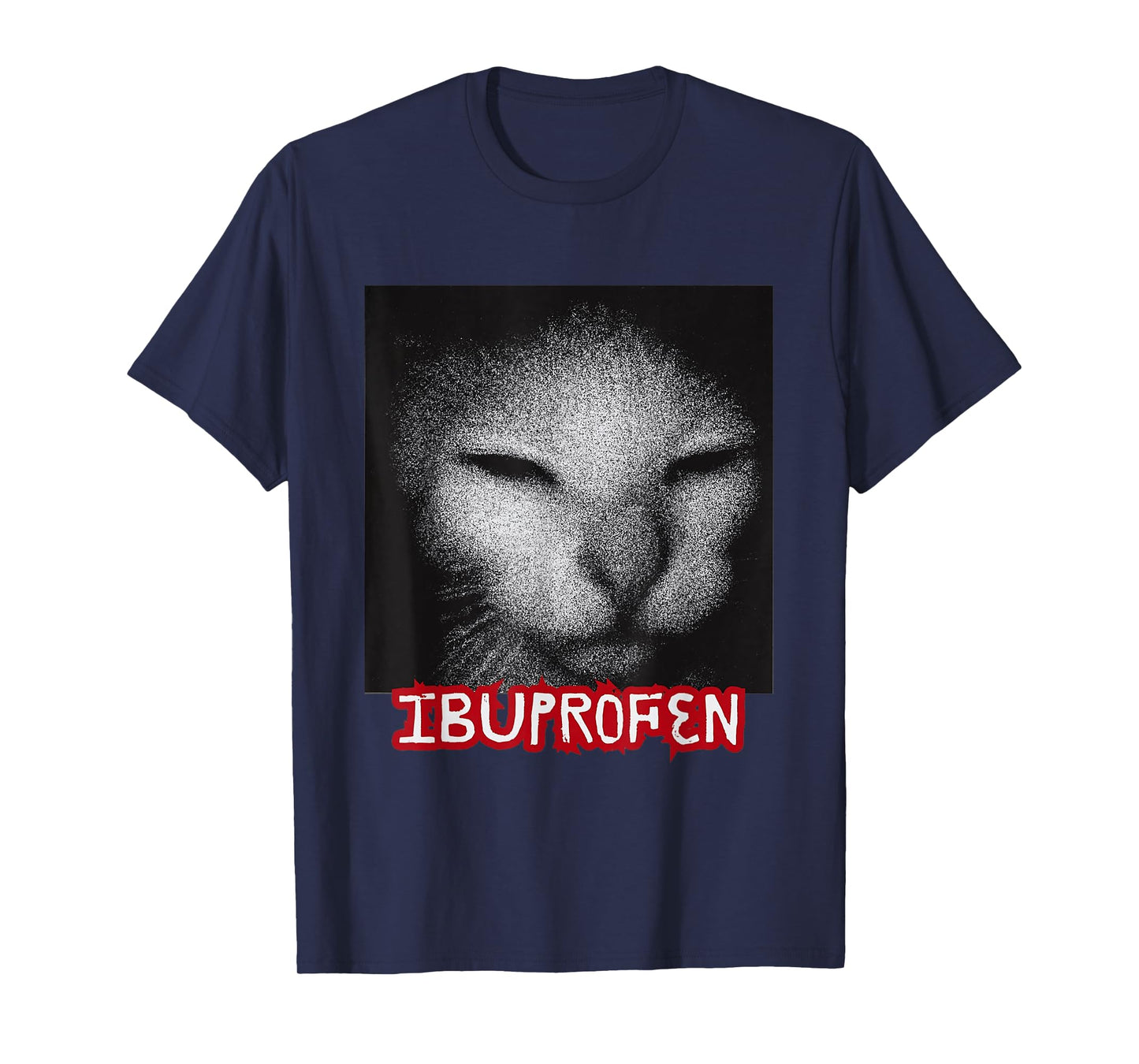 Ibuprofen Funny Cat Meme Vintage Unhinged Cringe T-Shirt for Men Women