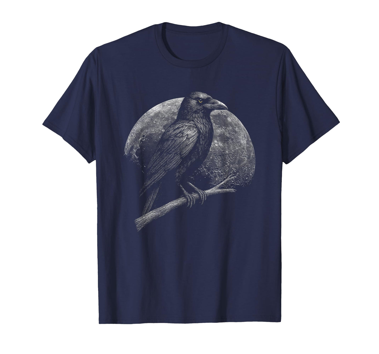 Mystic Raven Moon Dark Folklore Witchcraft Viking Night T-Shirt