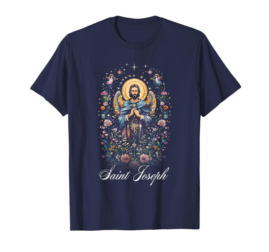 Vintage St Joseph Father Of Jesus Saint Catholic T-Shirt