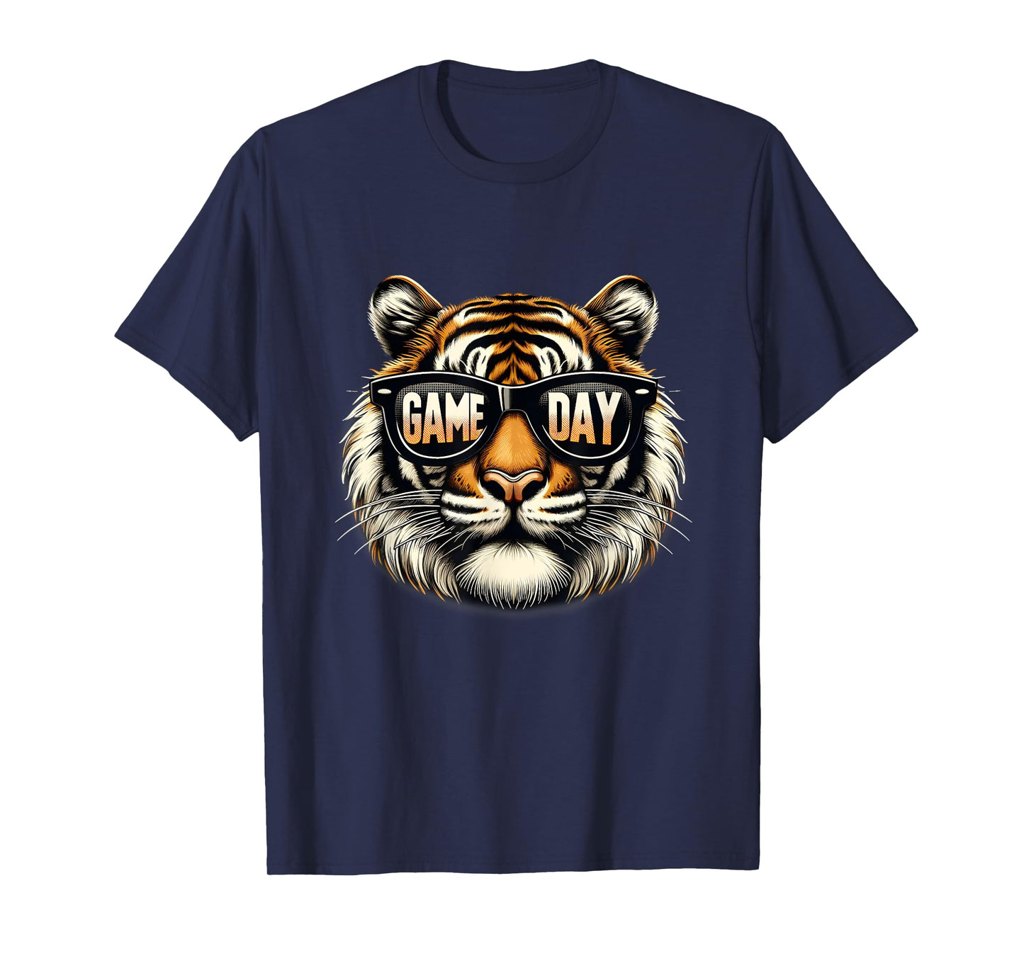 American Football Game Day Thanksgiving Tiger Cool Touchdown T-Shirt