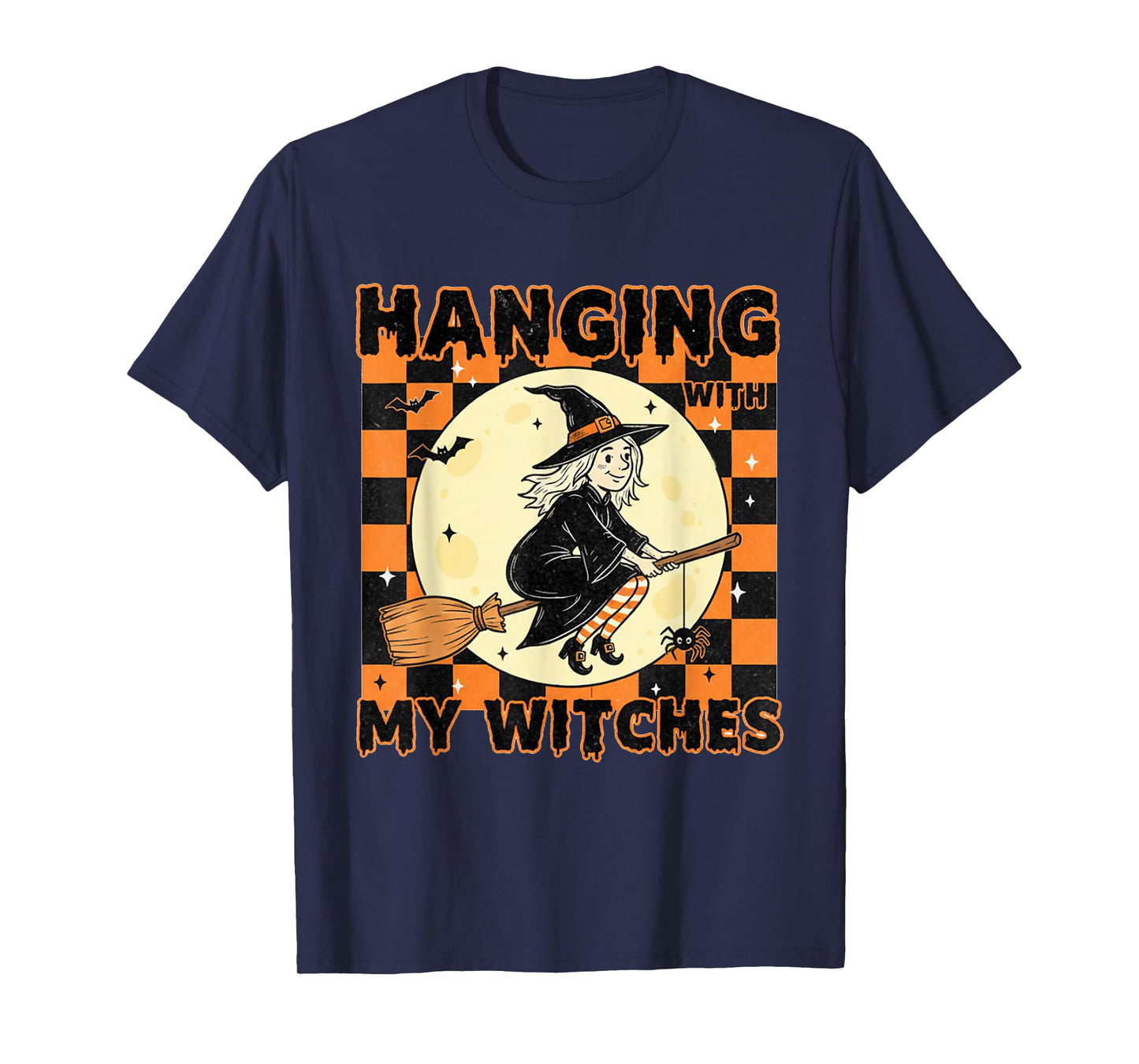 Groovy 70's Halloween Hanging with My Witches Lover Friends T-Shirt