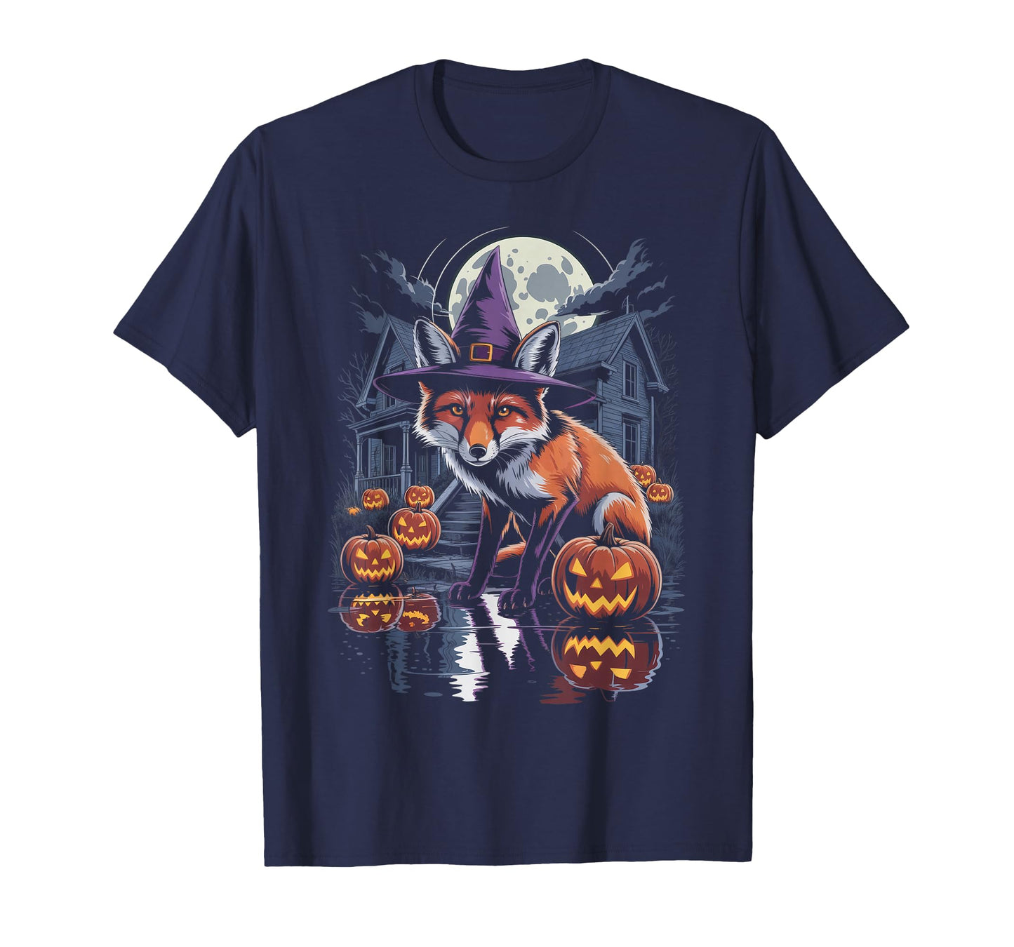Fox Pumpkin Halloween T-Shirt