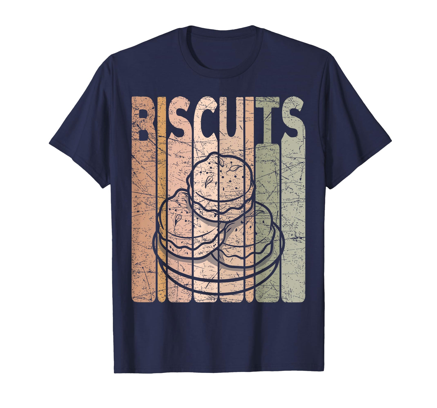 Biscuits Vintage Foodie Biscuit Lover Retro T-Shirt