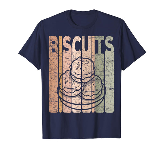Biscuits Vintage Foodie Biscuit Lover Retro T-Shirt