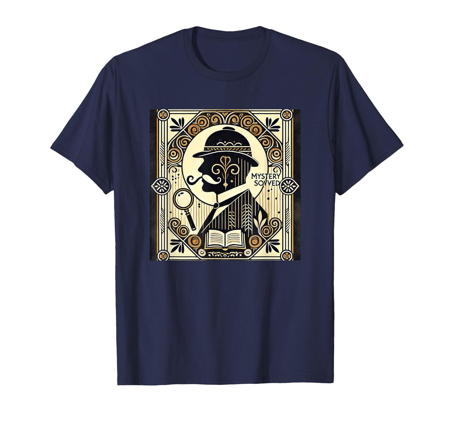 Poirot Mystery Books Vintage Detective Design T-Shirt