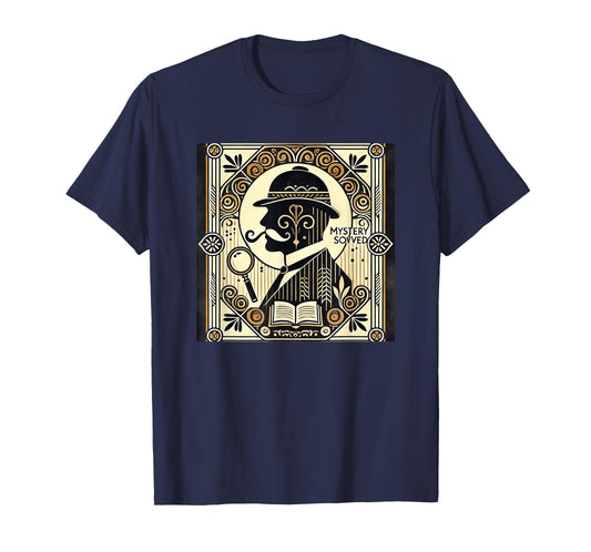 Poirot Mystery Books Vintage Detective Design T-Shirt