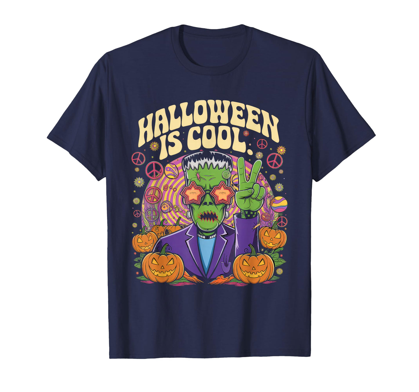 Halloween is Cool Tshirt Women Men Frankenstein Monster T-Shirt