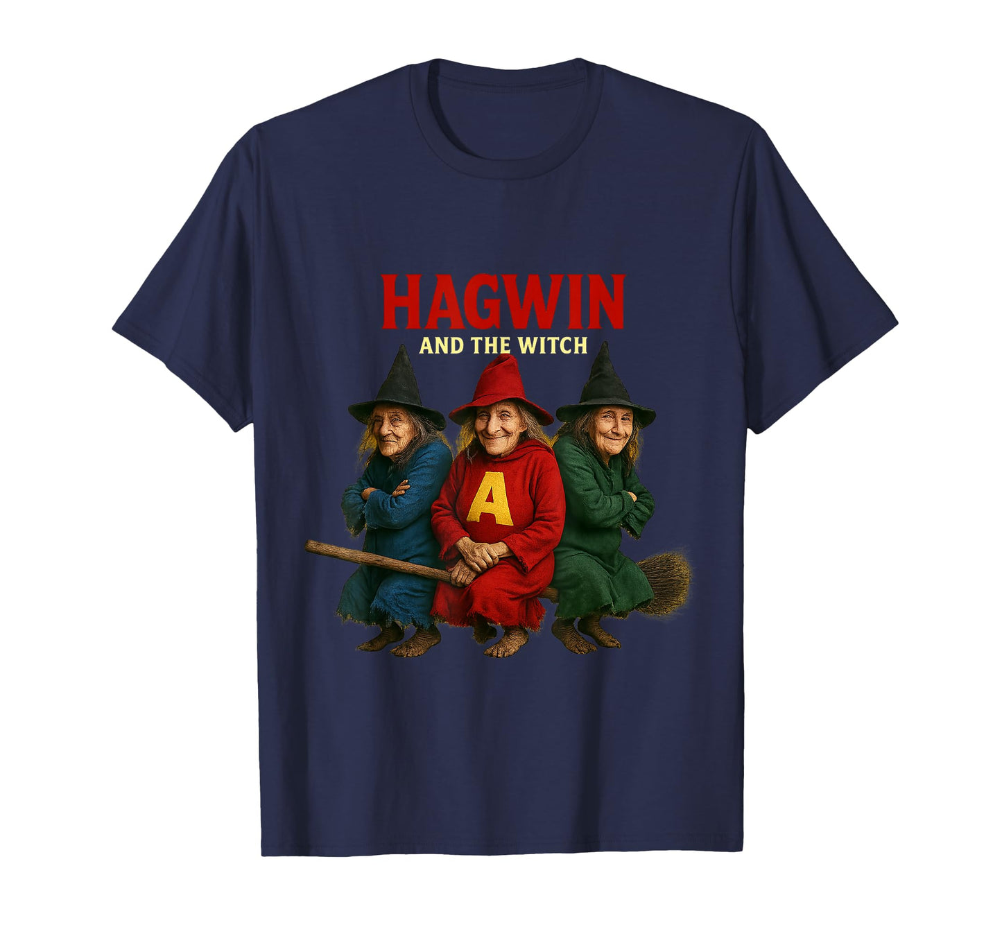 Witch Parody Trio Spooky Halloween Comedy T-Shirt