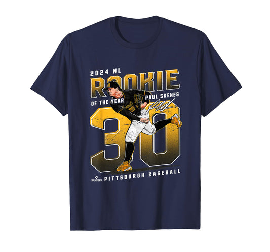2024 NL Rookie of the Year Paul Skenes Pittsburgh Baseball T-Shirt