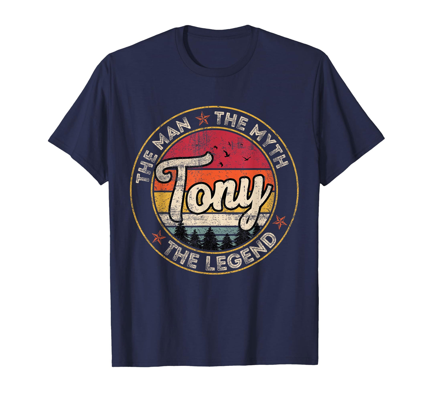 Tony The Man The Myth The Legend Personalized Name T-Shirt