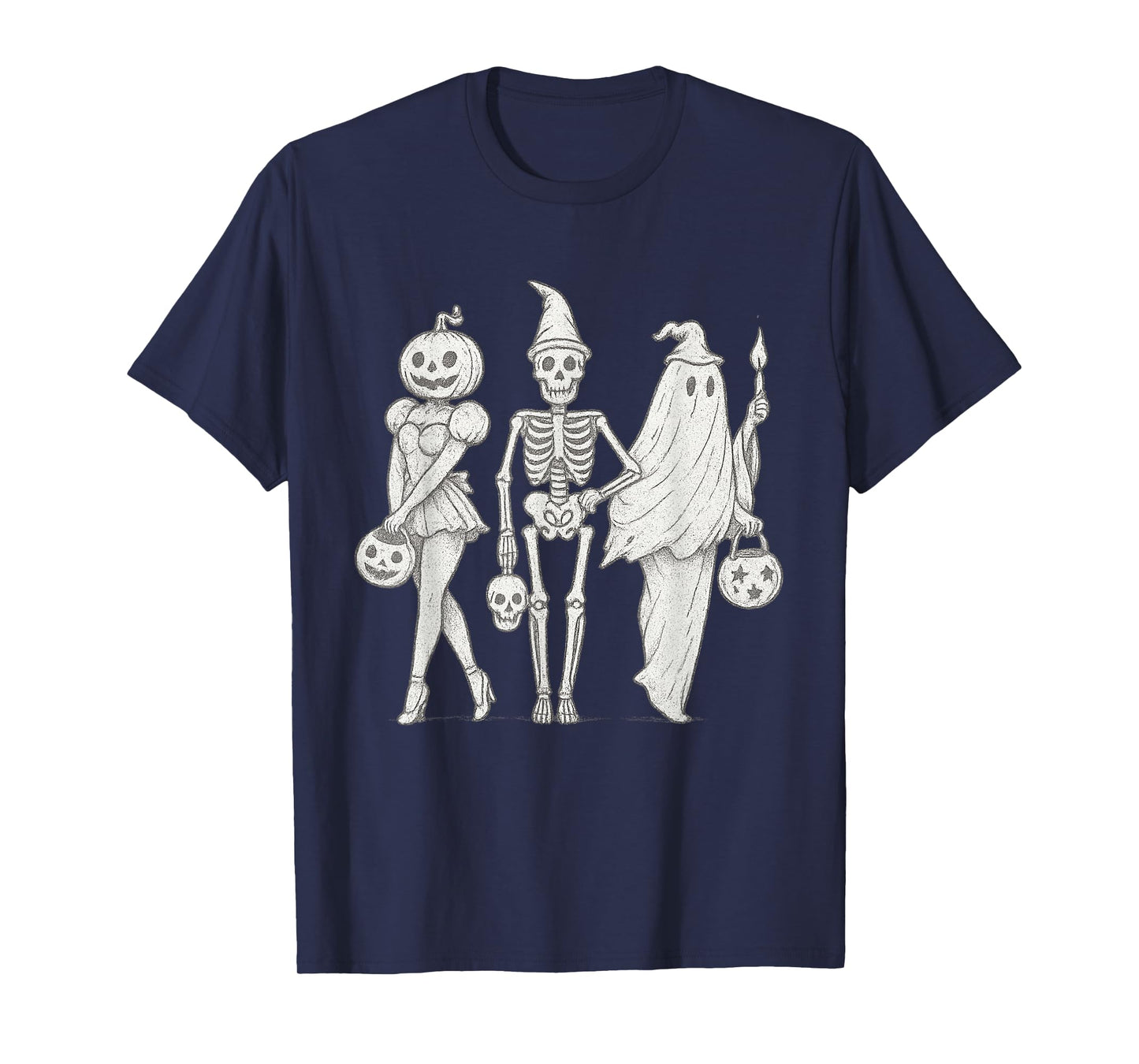 Vintage Spooky Funny Girl Witchy Halloween T-Shirt