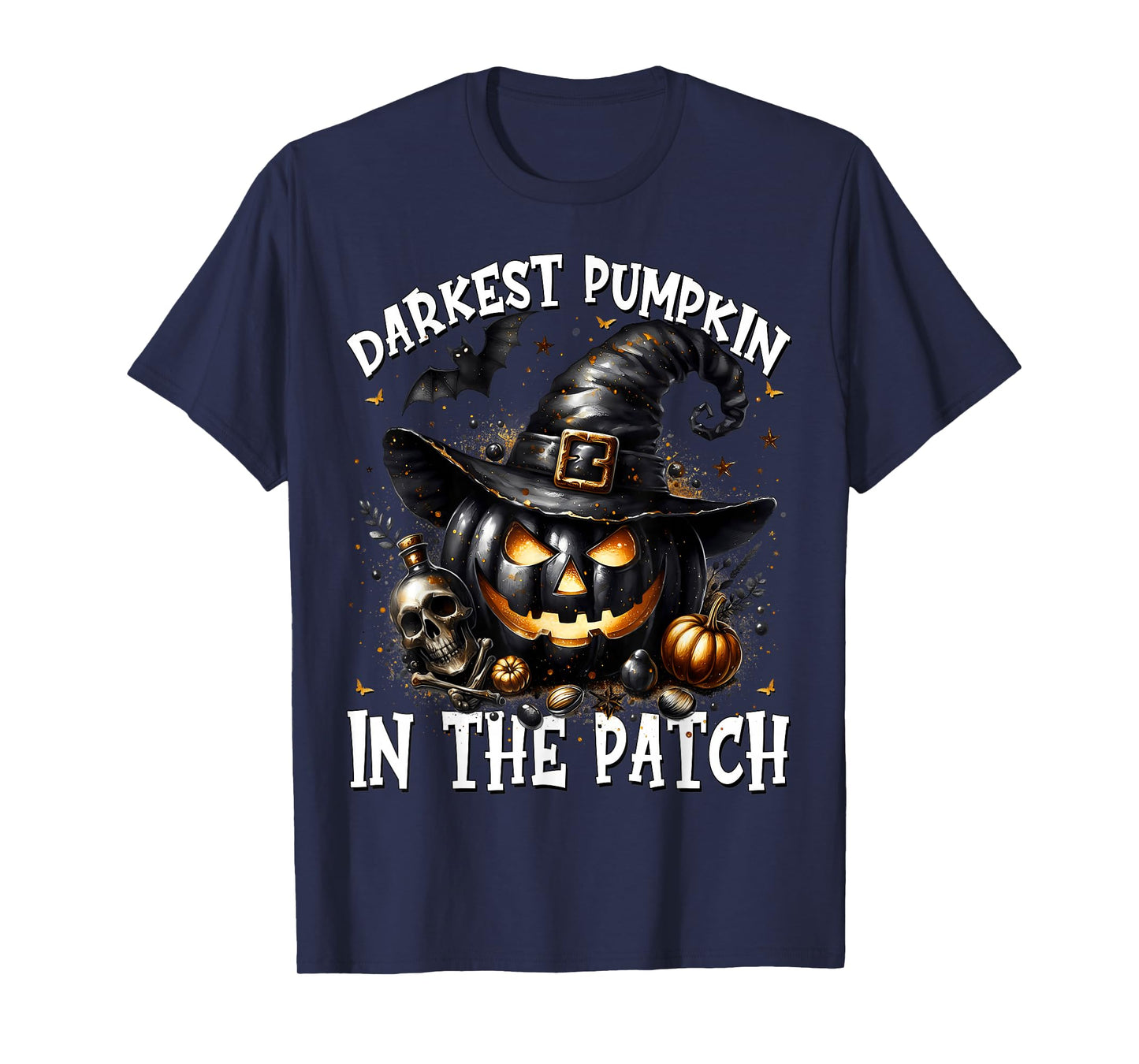 Funny Saying for Halloween Gothic Witch Mom Creepy Pumpkin T-Shirt