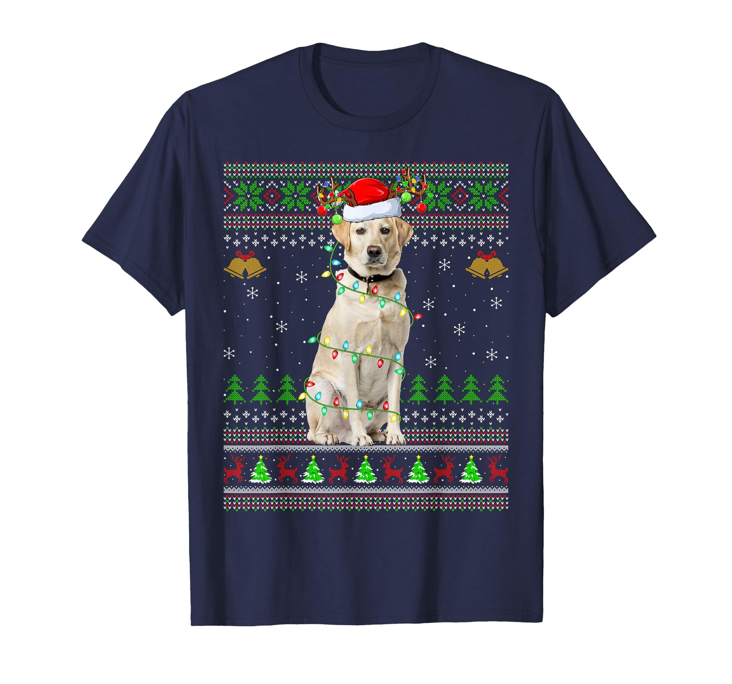 Labrador Retriever Dog Ugly Christmas Sweaters Holiday Xmas T-Shirt