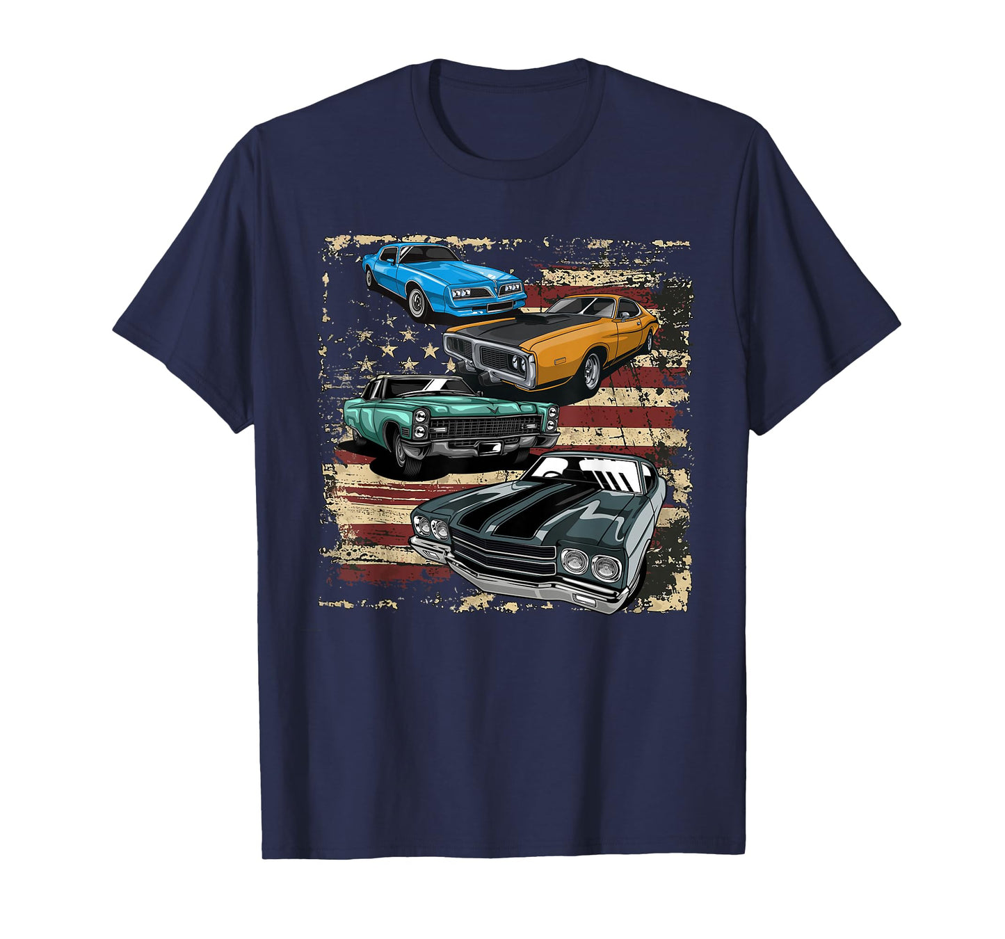 Classic Muscle Car Tee Retro Vintage American Muscle Car T-Shirt