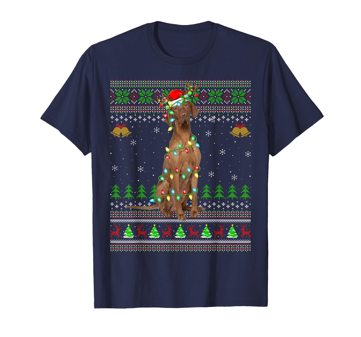 Coonhound Dog Ugly Christmas Sweaters Holiday Santa Xmas T-Shirt