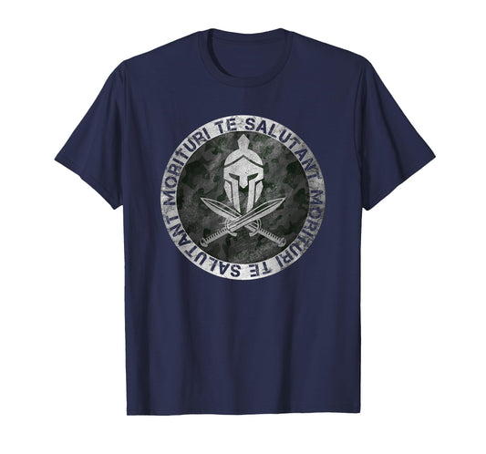 Vintage Roman Gladiator Helmet Warrior Arena Gym Gift T-Shirt