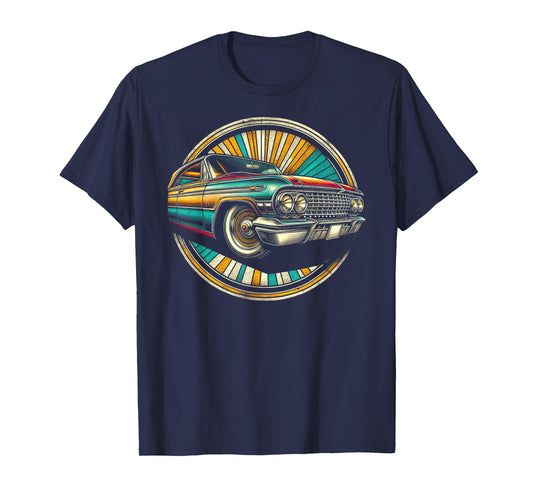 Detailed 1960s Car Illustration T-Shirt