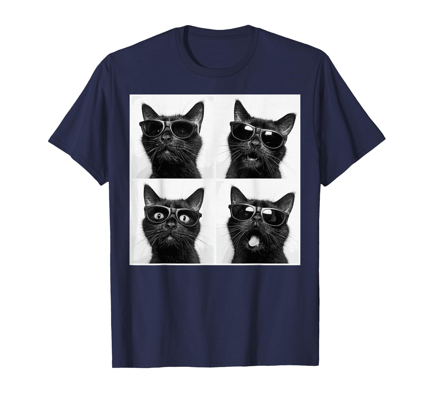 Funny Graphic Cat Photobooth Selfie Funny T-Shirt