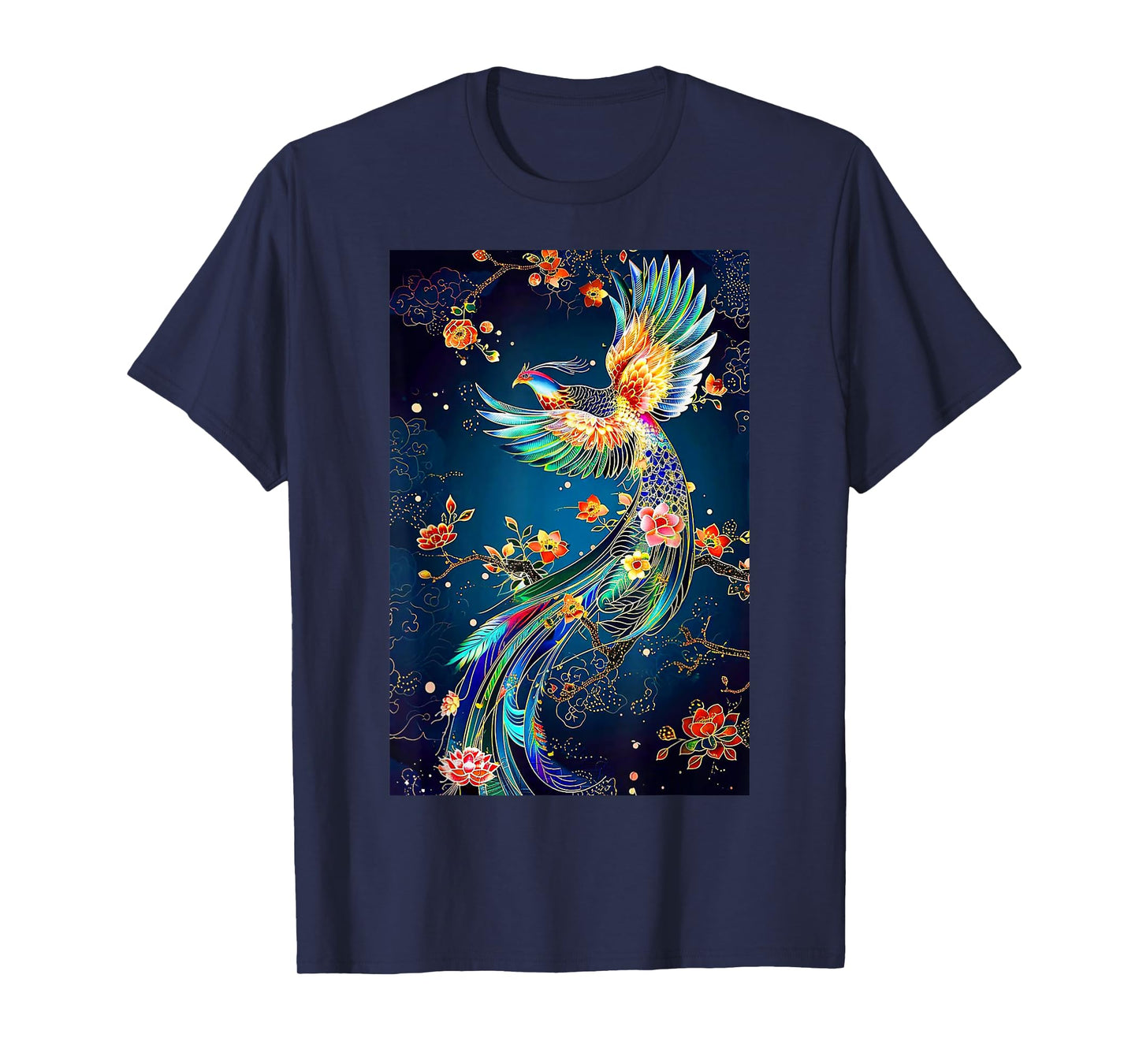 Phoenix Bird Japanese Vintage Asian Flying T-Shirt