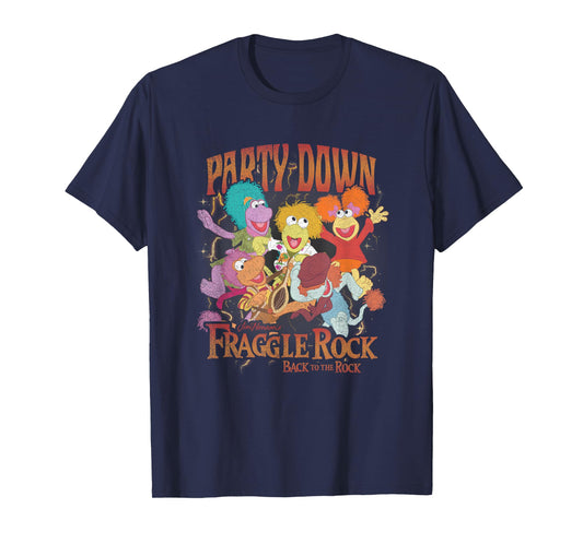 Fraggle Rock Party Down Back To The Rock Vintage Big Poster T-Shirt