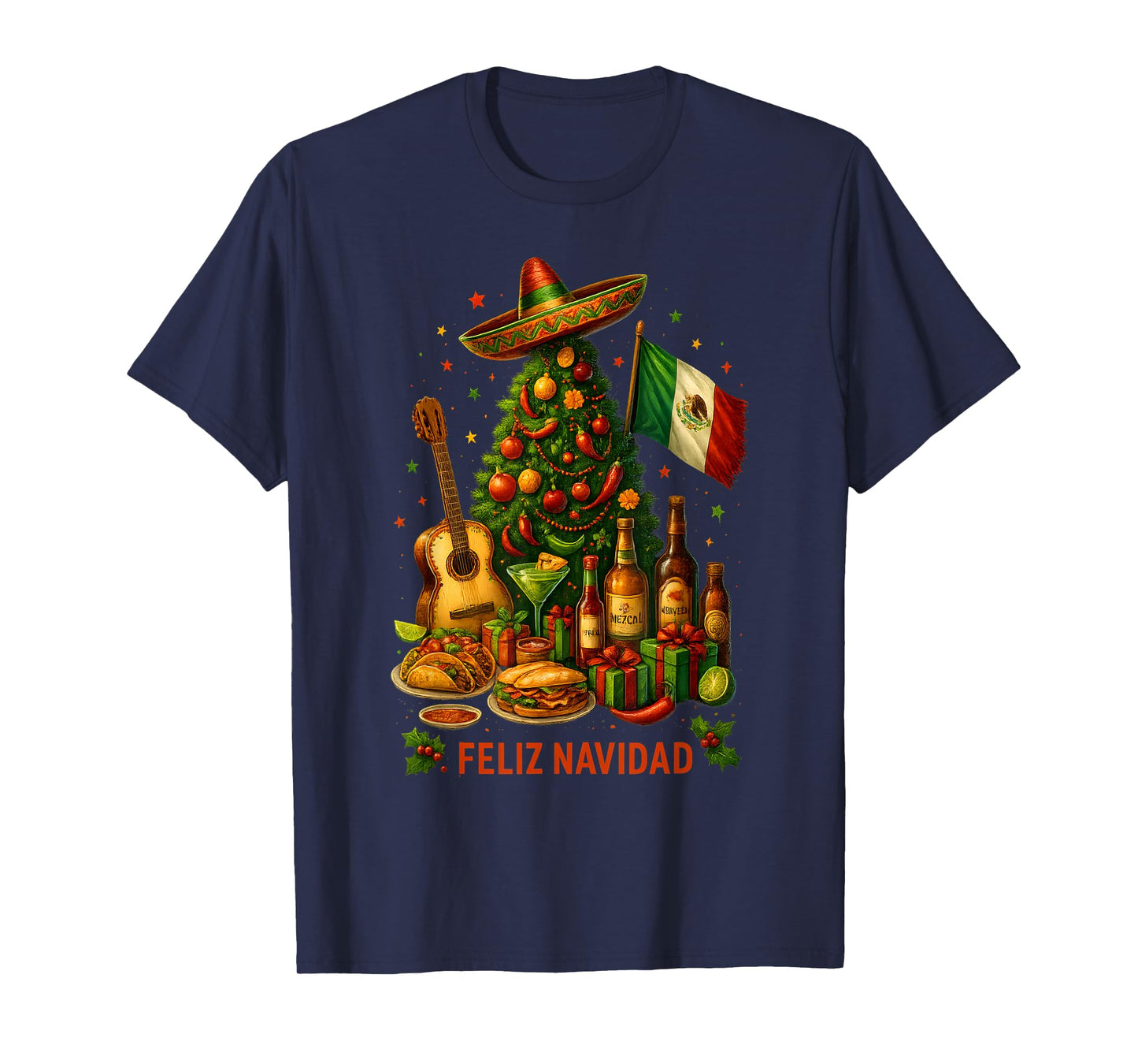 Mexico Christmas Bachelorette Feliz Navidad Mexican T-Shirt