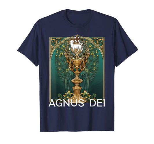 Agnus Dei Sanctus Traditional Latin Mass Catholic T-Shirt