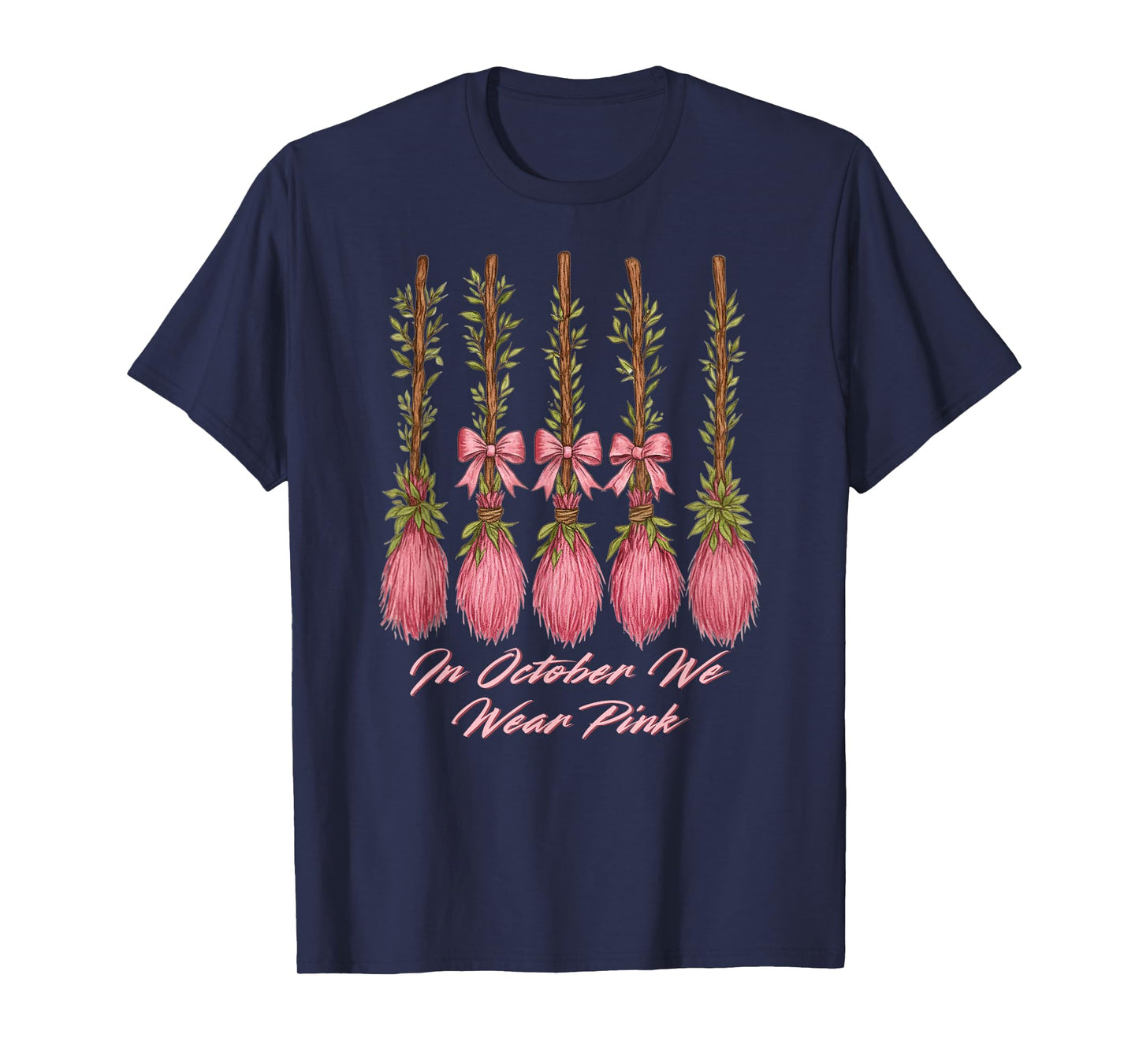in October We Wear Pink for Breast Cancer Awareness Month T-Shirt