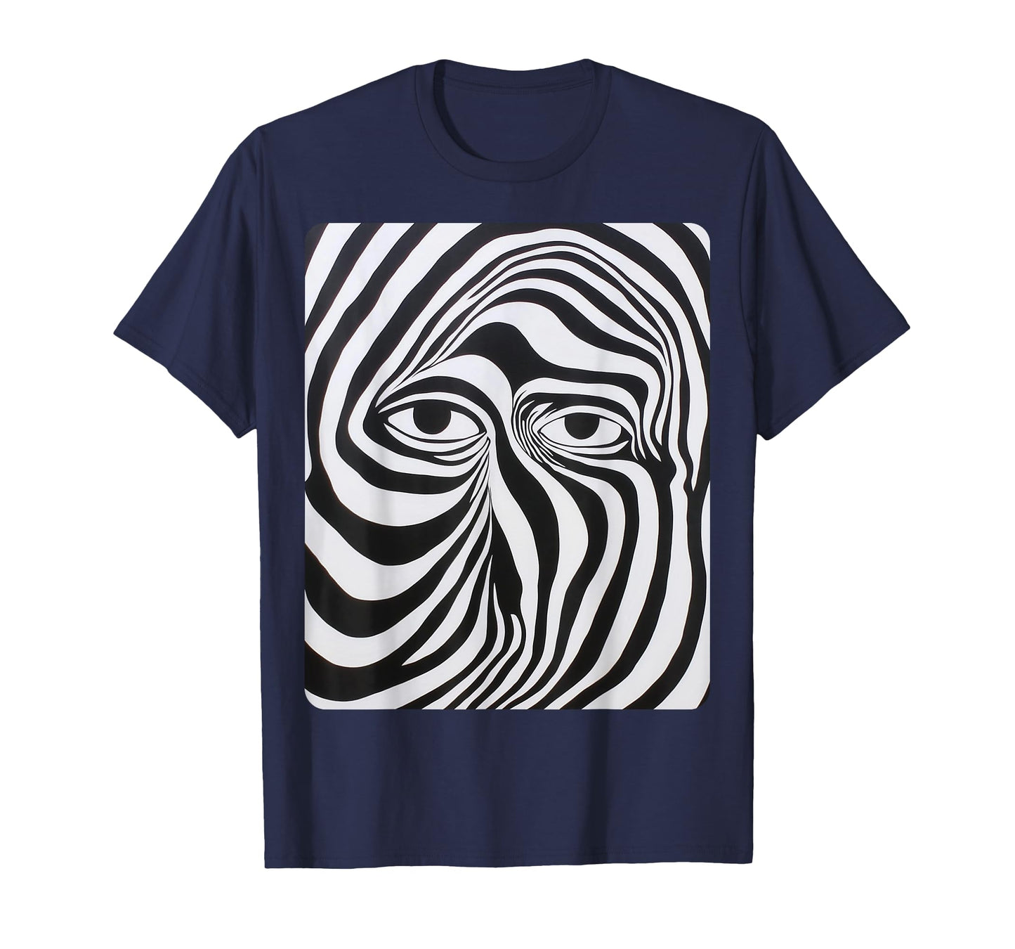 Eyes White and Black Fashion Designer T-Shirt