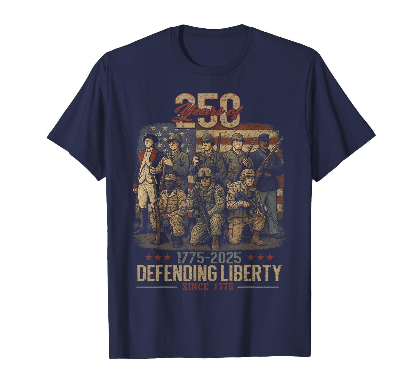 Patriotic USA Army Us Military Parade 250th anniversary 2025 T-Shirt