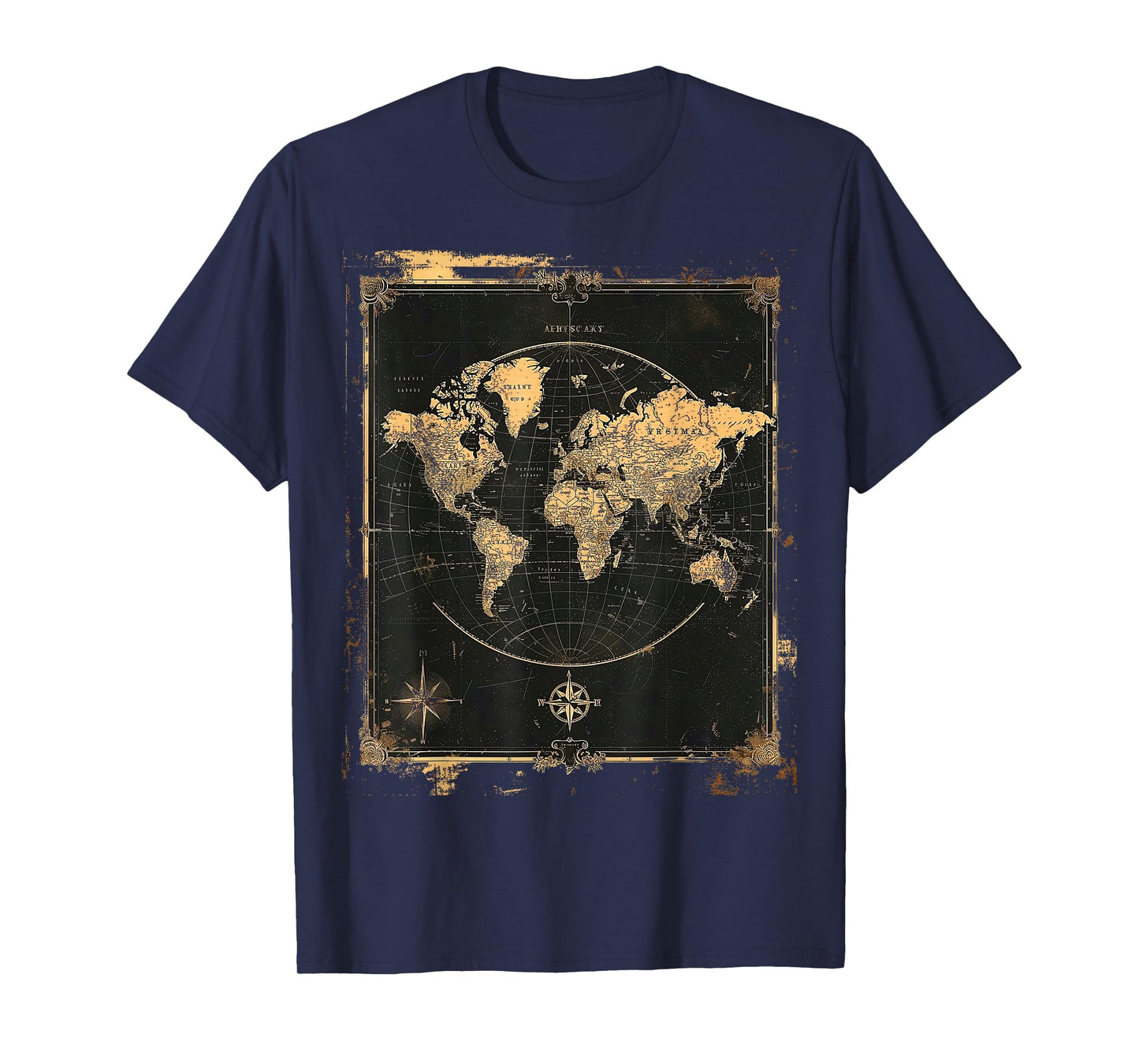 Vintage World Map Poster T-Shirt