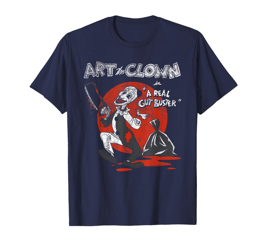 Terrifier A Real Gut Buster Vintage Illustration Horror T-Shirt