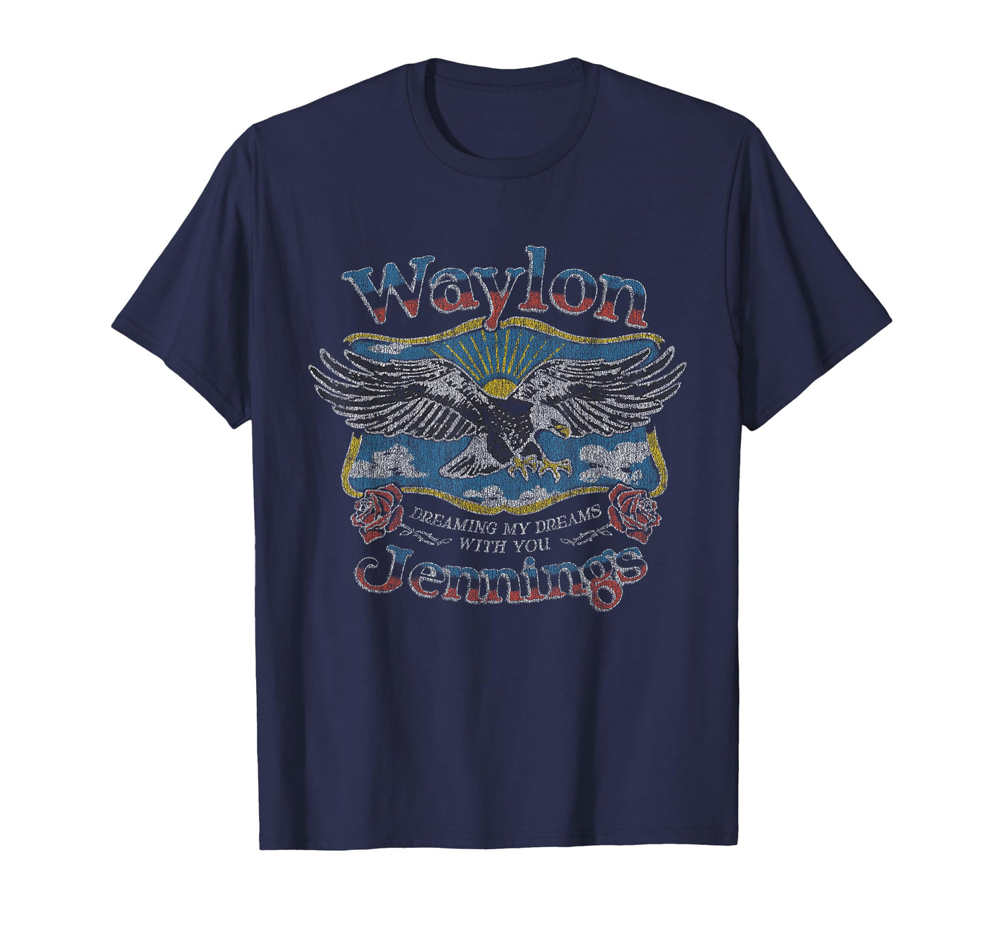 Waylon Jennings - Official Merchandise - Dreaming My Dreams T-Shirt