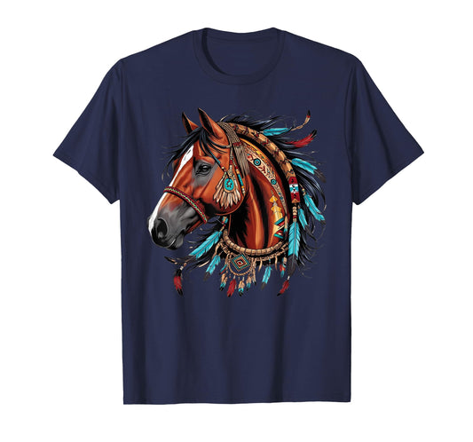 Horse Native American Indigenous Heritage indian Pride T-Shirt