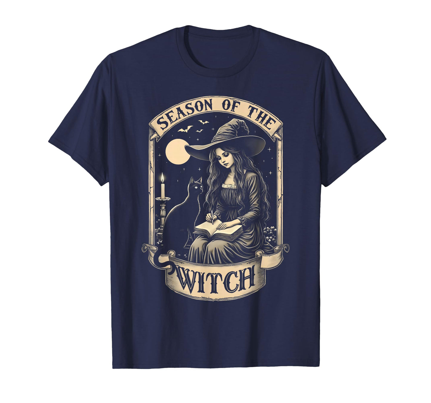 Halloween Mystical Vintage Season of The Witch Party Costume T-Shirt
