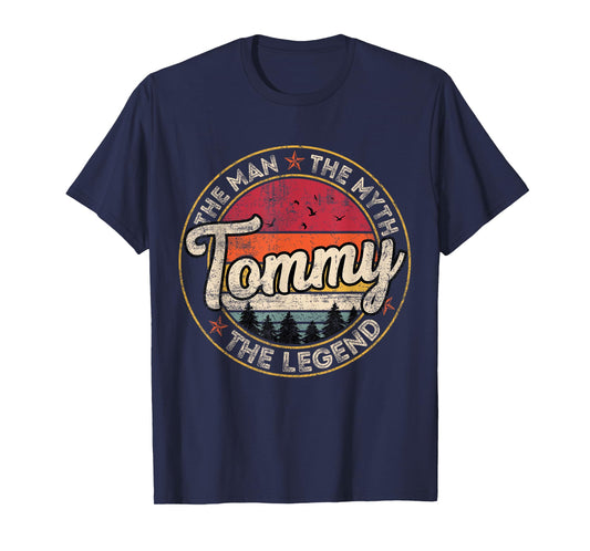 Tommy The Man The Myth The Legend Personalized Name T-Shirt
