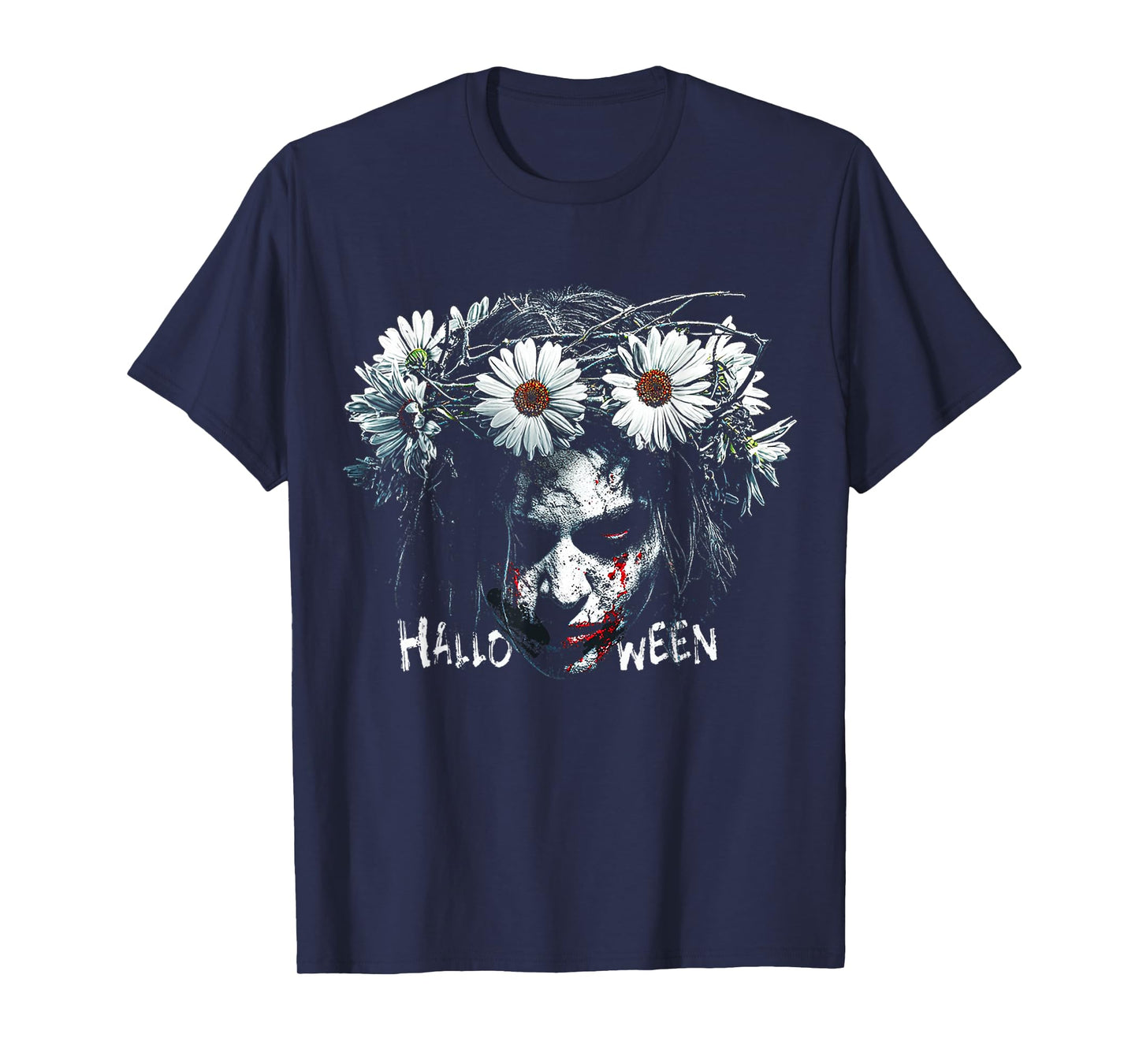 Halloween Witch Flowers Costume Fun T-Shirt