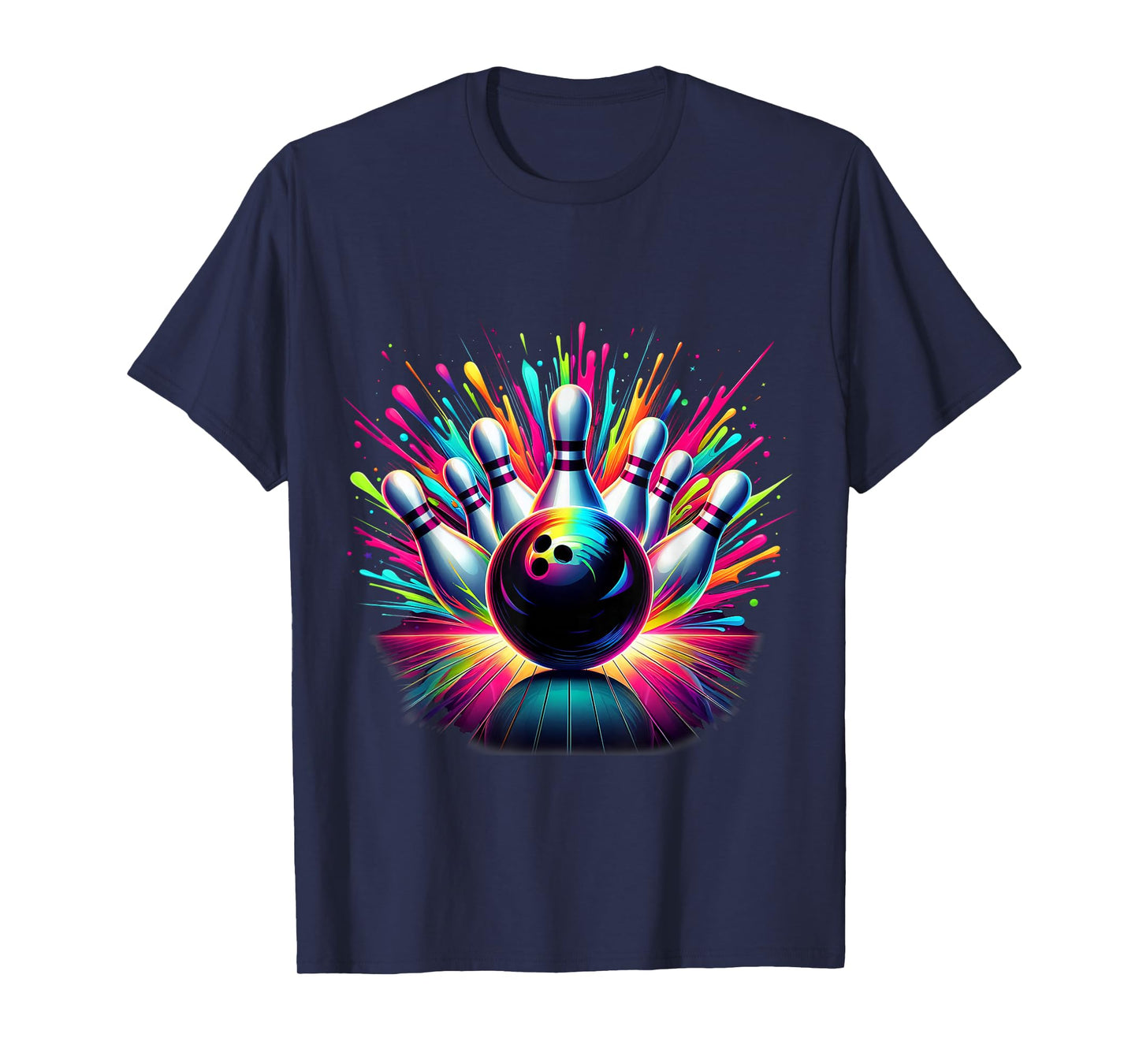 Colorful Bowling Game Day Bowling Cute Vibrant Color 3 T-Shirt