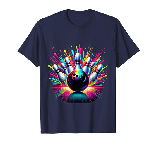 Colorful Bowling Game Day Bowling Cute Vibrant Color 3 T-Shirt